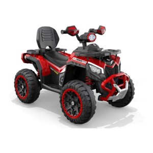 儿童电动沙滩车四轮驱动390*4发动机12V 7Ah电池2.4G遥控骑乘四轮带LED灯光音乐