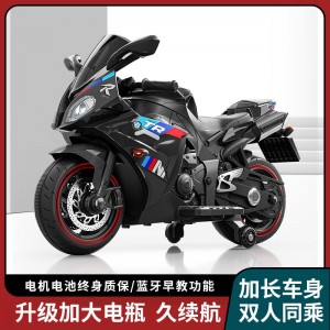 亲子儿童摩托车电动车可坐大人双男女孩4-6到15岁加大号遥控充电