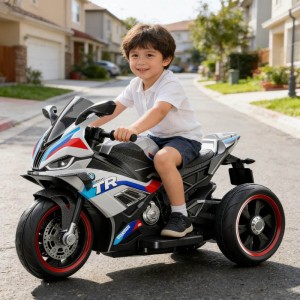 Children's electric motorcycle tricycle boy girl baby remote control battery car kid toy car first year gift