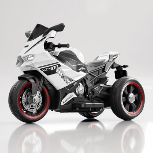 男孩 6-13 岁三轮电动摩托车 设计稳定 双电机 适合户外使用儿童电动车