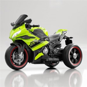 Simple Kids Motorcycle 12V Battery Auxiliary Wheel LED Headlight Eco-friendly Body Toddler Toy High Quality