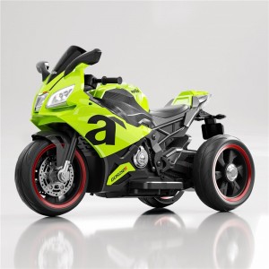 Kids Electric Motorcycle Stabilizer 3 Wheels 12V Dual Motor Bluetooth LED Light Outdoor Toy for Men and Women