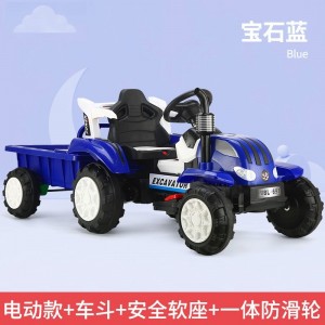 电动玩具车可坐人带斗双驱小孩宝宝汽车四轮大号充电儿童拖拉机