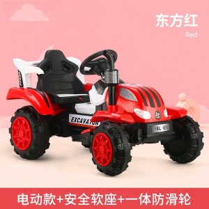 电动玩具车可坐人带斗双驱小孩宝宝汽车四轮大号充电儿童拖拉机