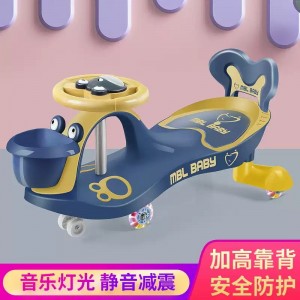 厂家儿童礼品扭扭车玩具摇摆车PP轮婴儿学步车摇摆踏板电池骑乘玩具儿童