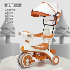 溜娃神器儿童三轮车脚踏车1-3-6岁遛娃婴儿带棚手推车宝宝自行车
