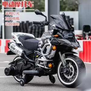 新款儿童电动摩托车两轮车可坐人加大号亲子车可充电玩具车2-10岁