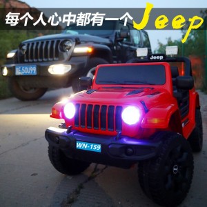 新款遥控四驱电动车 儿童汽车可坐人宝宝玩具车童车 儿童电动汽车
