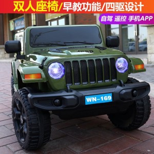 新款儿童电动车四驱遥控儿童玩具车可坐人大号越野车四轮小汽车