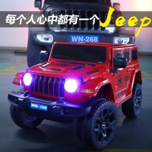 新款儿童电动车四驱遥控儿童玩具车可坐人大号越野车四轮小汽车