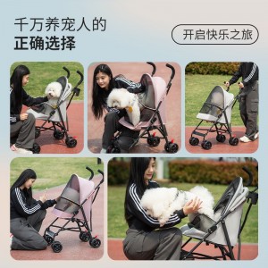 宠物推车猫狗推车猫咪狗狗泰迪手推车外出小型轻便可折叠