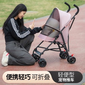 宠物推车猫狗推车猫咪狗狗泰迪手推车外出小型轻便可折叠