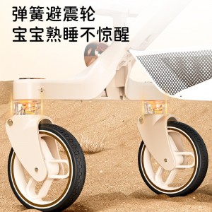 遛娃神器宝宝0-6岁可坐可躺轻便折叠高景观双向儿童溜娃婴儿推车