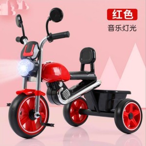 儿童三轮车手推脚踏车1-3-2-6岁大号宝宝自行车童车小孩玩具