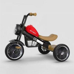 带音乐灯光儿童三轮车1-5岁三轮脚踏车简易小孩男女摩托三轮车