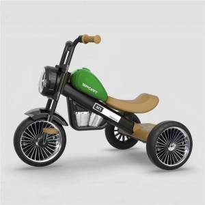 带音乐灯光儿童三轮车1-5岁三轮脚踏车简易小孩男女摩托三轮车