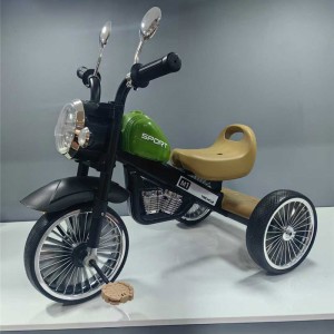 带音乐灯光儿童三轮车1-5岁三轮脚踏车简易小孩男女摩托三轮车