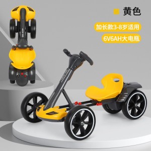 儿童电动卡丁车轻便免安装可折叠3—8岁儿童电动四轮汽车