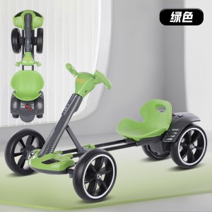 儿童电动卡丁车轻便免安装可折叠3—8岁儿童电动四轮汽车