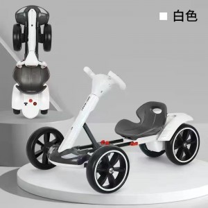 儿童电动卡丁车轻便免安装可折叠3—8岁儿童电动四轮汽车