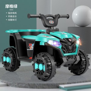 儿童沙滩车遥控电动车可坐男女孩四轮越野车漂移车山地电瓶摩托车