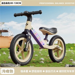 儿童减震平衡车1-6岁充气轮滑行滑步车小孩宝宝两轮无脚踏自行车