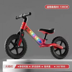 1-6岁充气轮滑行滑步车小孩宝宝两轮无脚踏自行车儿童减震平衡车