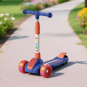 滑板车可坐可滑儿童踏板溜溜车小孩闪光轮scooter儿童款