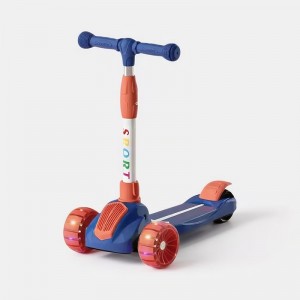 滑板车可坐可滑儿童踏板溜溜车小孩闪光轮scooter儿童款