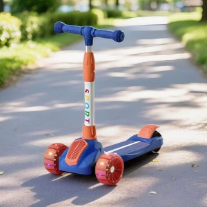 滑板车可坐可滑儿童踏板溜溜车小孩闪光轮scooter儿童款