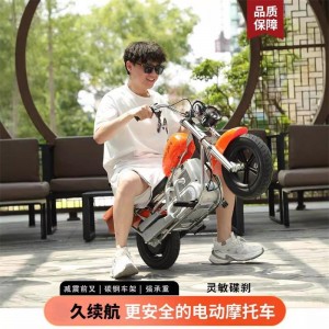 新款儿童电动摩托车男女孩可坐充电遥控玩具童车ride on car两轮摩托车