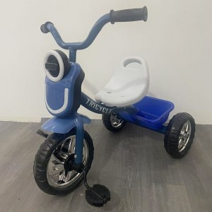 儿童三轮车3-5-6岁宝宝脚踏车便携自行车免安装灯光音乐