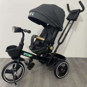 Children's tricycle with guardrail, baby stroller, 1-5 year old, lightweight, steerable baby bike