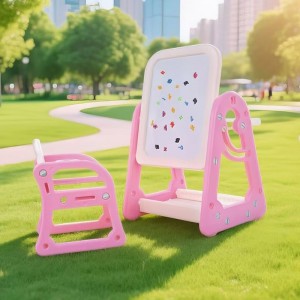 Children's indoor liftable drawing board table, baby home study table and chair, boy, girl, mother and child gift, gift table and chair