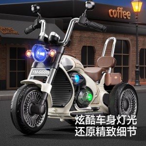 儿童电动摩托车充电三轮车男孩女孩宝宝小孩遥控驱动电瓶车玩具车