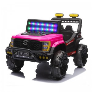 Large children's electric car, four-wheel off-road vehicle, remote control child toy car, male seated, baby, rocking stroller