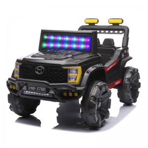 Large children's electric car, four-wheel off-road vehicle, remote control child toy car, male seated, baby, rocking stroller