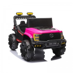 Large children's electric car, four-wheel off-road vehicle, remote control child toy car, male seated, baby, rocking stroller