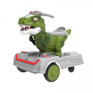 Children's electric balance scooter, dinosaur model, 2-6 years old, can be ridden, a toy, simulated stroller, dual-drive