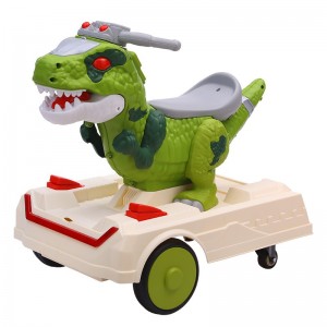 Children's electric balance scooter, dinosaur model, 2-6 years old, can be ridden, a toy, simulated stroller, dual-drive