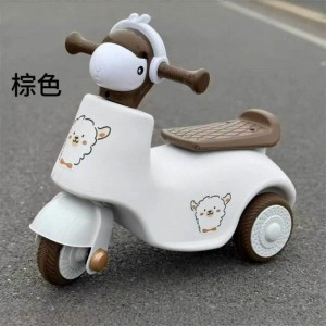 儿童羊驼滑行车木兰扭扭车1-5岁宝宝玩具车音乐灯光平衡车三轮车