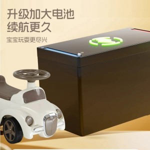 Children's four-wheel electric bike, electric bike, bicycle, walker, music light, walker, for babies, boys and girls, boys, boys and girls