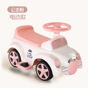Children's four-wheel electric bike, electric bike, bicycle, walker, music light, walker, for babies, boys and girls, boys, boys and girls