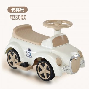Children's four-wheel electric bike, electric bike, bicycle, walker, music light, walker, for babies, boys and girls, boys, boys and girls