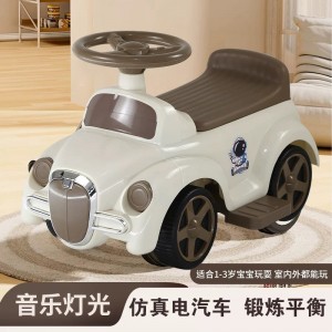 Children's four-wheel electric bike, electric bike, bicycle, walker, music light, walker, for babies, boys and girls, boys, boys and girls