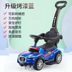 儿童滑行扭扭车四轮手推滑步平衡溜溜车可坐1-3 岁宝宝玩具学步车