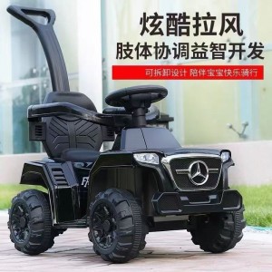 Electric stroller, children's electric rider, four-wheel charging car, baby boy and boy can ride, toy car