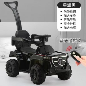 Electric stroller, children's electric rider, four-wheel charging car, baby boy and boy can ride, toy car
