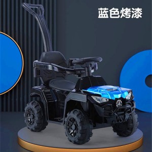 可推可骑婴儿电动汽车 可坐人四轮遥控手推护栏玩具车 宝宝童车