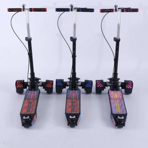 高品质二合一儿童滑板车脚踏车户外婴儿玩具 带三轮耐用塑料